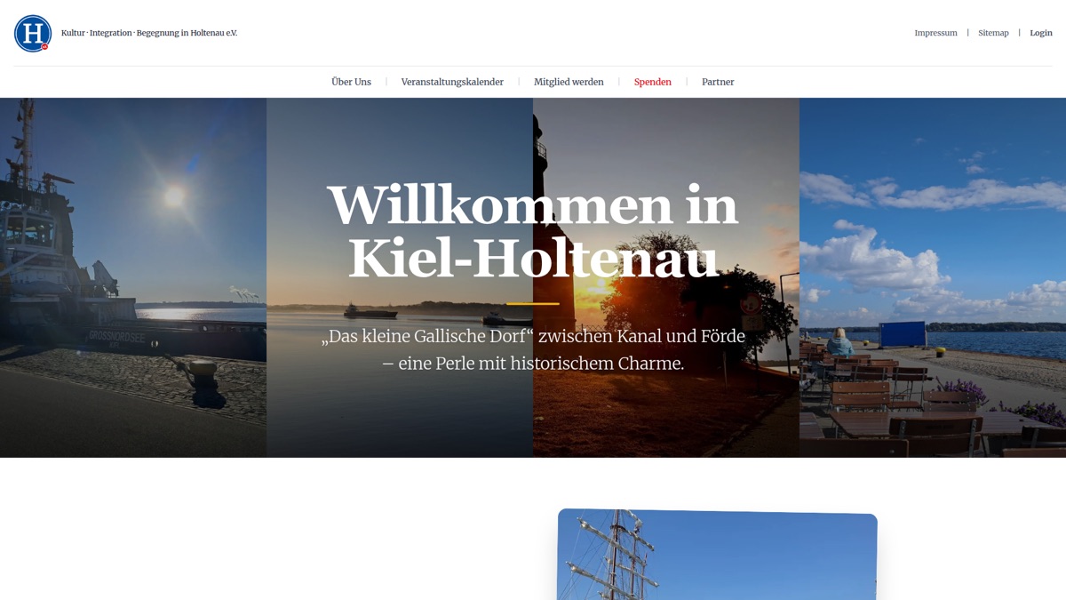 Screenshot der Website h-holtenau.de